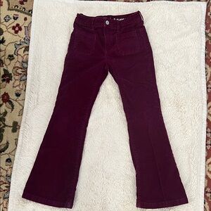 GAP Girls Maroon Flare Jeans
